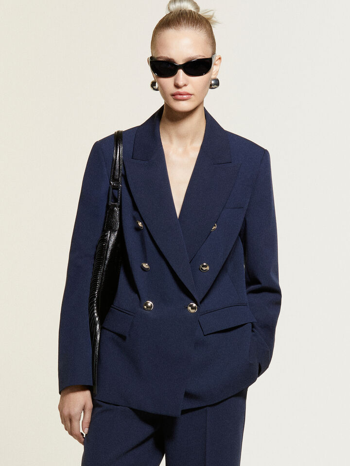 Blazer blu scuro con bottoni gold - blazer da donna - Blu Scuro | Sisley image number 7